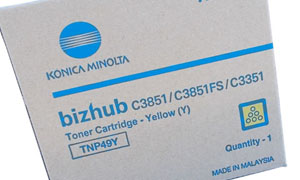 картридж Konica Minolta TNP49Y (A95W250) заправка картриджа Konica Minolta TNP49Y (A95W250)